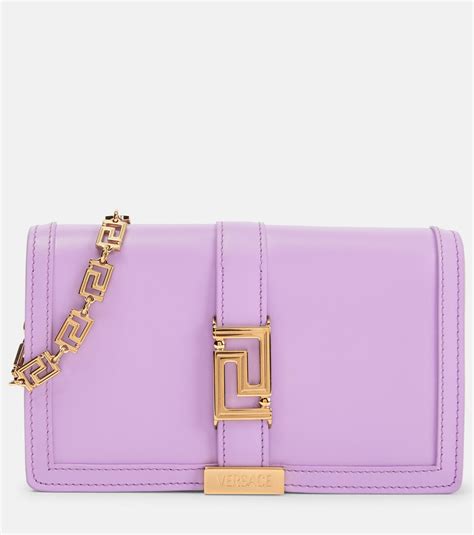 Versace Greca Goddess Leather Wallet on Chain 